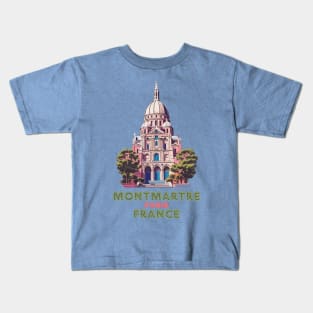 Montmatre Paris France Kids T-Shirt